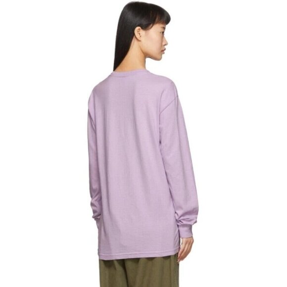 Noah NYC Pocket Long Sleeve T-Shirt Size M Womens Purple Tee - Picture 15 of 16
